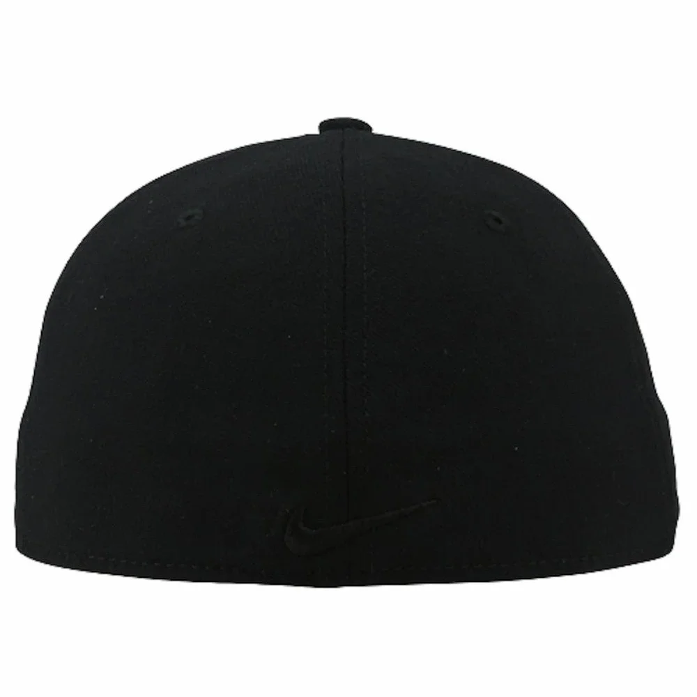 Nike Oregon Ducks Triple Black Dri-Fit Swoosh Flex Hat Cap Mens OSFM Legacy91